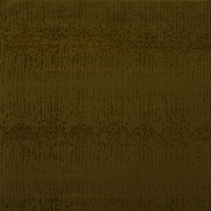 Round Machine Washable Abstract Green Contemporary Area Rugs, wshcon133grn