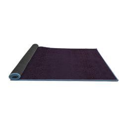Sideview of Abstract Blue Contemporary Rug, con133blu