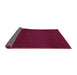 Sideview of Abstract Purple Contemporary Rug, con133pur