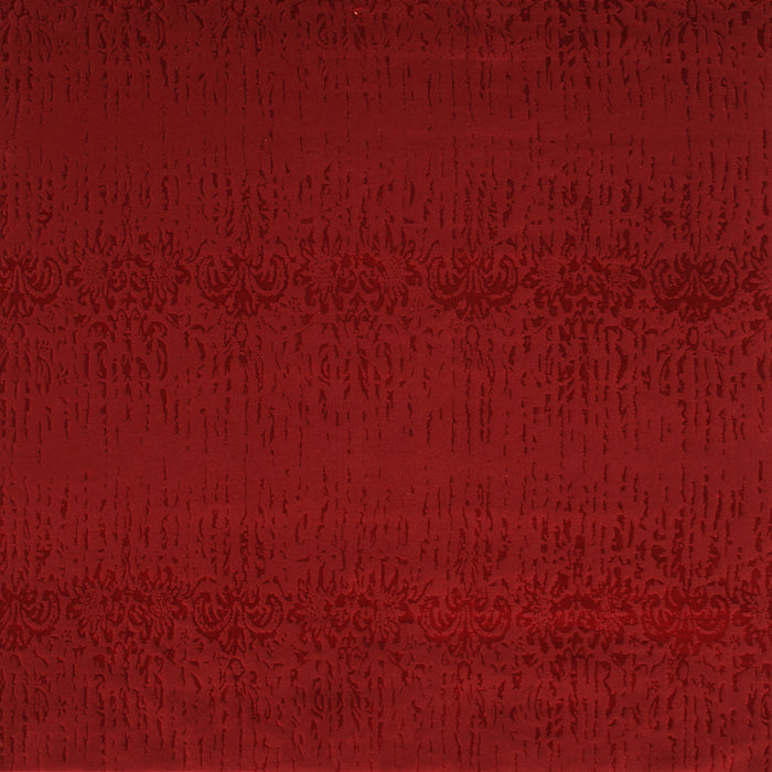 Round Machine Washable Abstract Orange Contemporary Area Rugs, wshcon133org