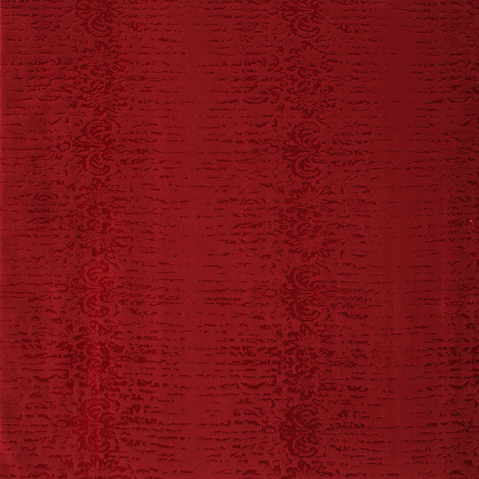 Machine Washable Abstract Red Contemporary Rug, wshcon133red