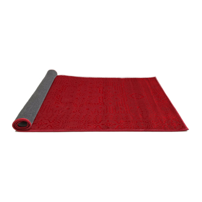 Thickness of Contemporary Red Modern Rug, con134