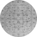 Machine Washable Abstract Gray Contemporary Rug, wshcon1340gry