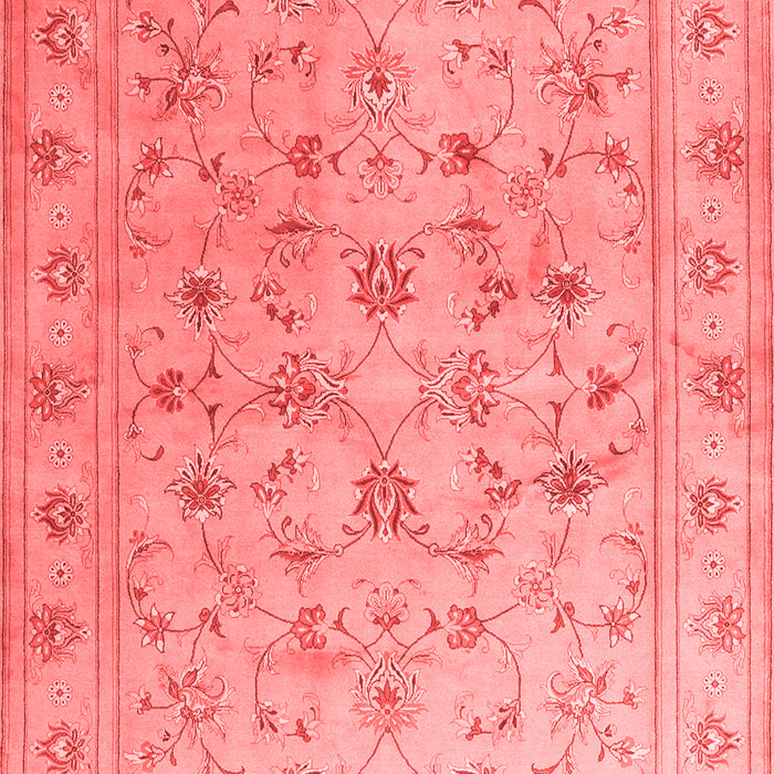 Machine Washable Abstract Red Contemporary Rug, wshcon1340red