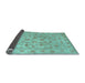 Sideview of Abstract Light Blue Contemporary Rug, con1340lblu