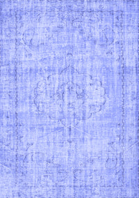 Abstract Blue Contemporary Rug, con1341blu