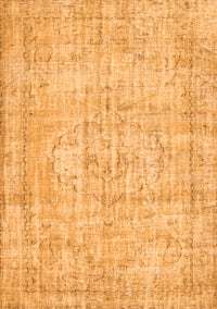 Abstract Orange Contemporary Rug, con1341org