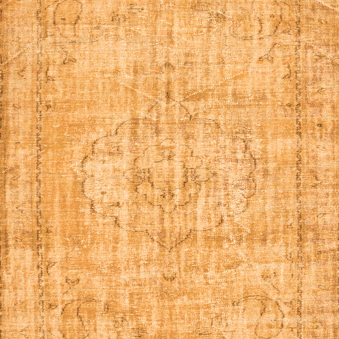 Abstract Orange Contemporary Rug, con1341org