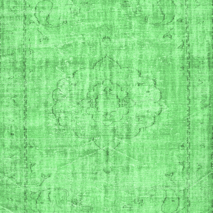 Machine Washable Abstract Emerald Green Contemporary Area Rugs, wshcon1341emgrn