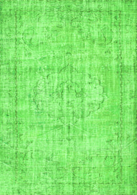 Abstract Green Contemporary Rug, con1341grn