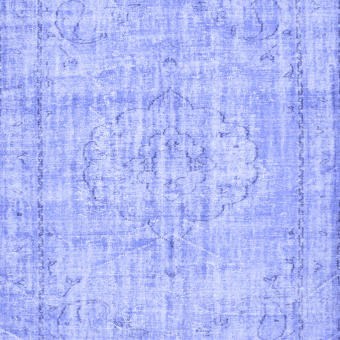 Abstract Blue Contemporary Rug, con1341blu
