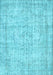 Machine Washable Abstract Light Blue Contemporary Rug, wshcon1341lblu