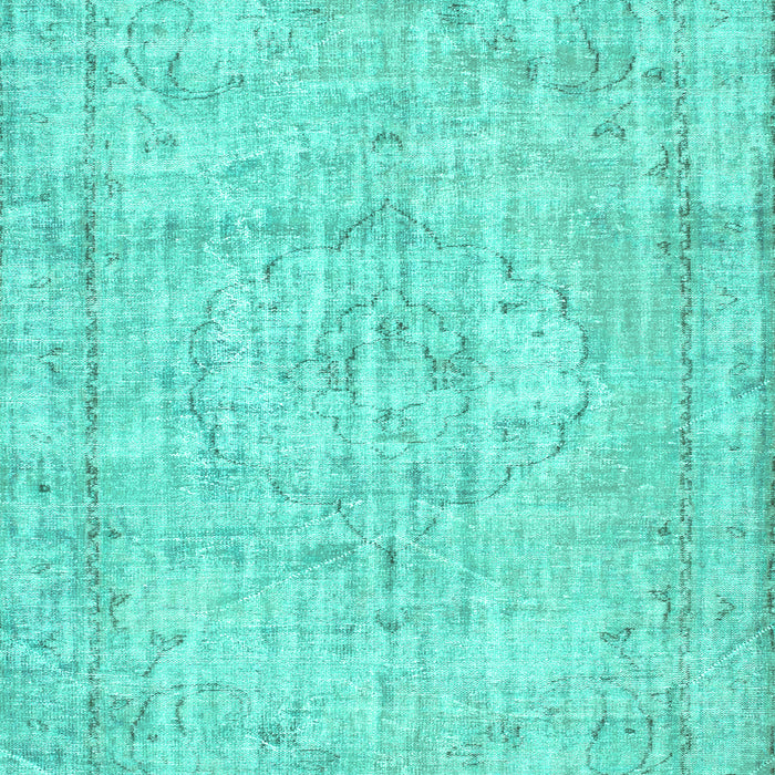 Machine Washable Abstract Turquoise Contemporary Area Rugs, wshcon1341turq
