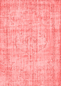 Abstract Red Contemporary Rug, con1341red