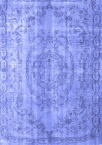 Abstract Blue Contemporary Rug, con1342blu