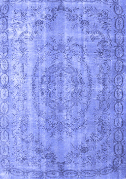 Abstract Blue Contemporary Rug, con1342blu
