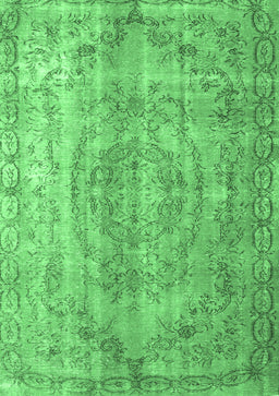 Abstract Emerald Green Contemporary Rug, con1342emgrn