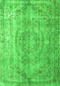 Abstract Green Contemporary Rug, con1342grn