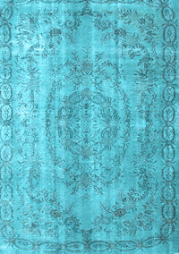 Abstract Light Blue Contemporary Rug, con1342lblu