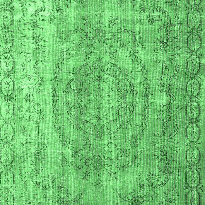 Machine Washable Abstract Emerald Green Contemporary Area Rugs, wshcon1342emgrn