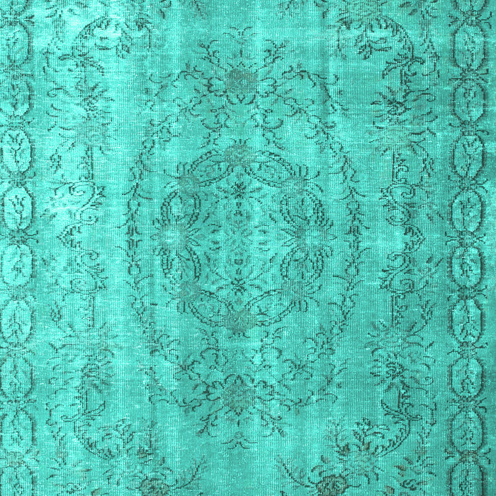 Abstract Turquoise Contemporary Rug, con1342turq