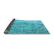 Sideview of Abstract Light Blue Contemporary Rug, con1342lblu