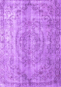 Abstract Purple Contemporary Rug, con1342pur