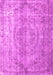 Machine Washable Abstract Pink Contemporary Rug, wshcon1342pnk