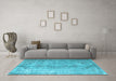 Machine Washable Abstract Light Blue Contemporary Rug in a Living Room, wshcon1342lblu