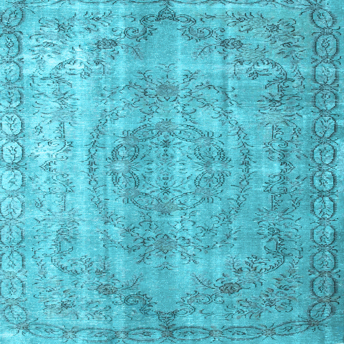 Square Machine Washable Abstract Light Blue Contemporary Rug, wshcon1342lblu