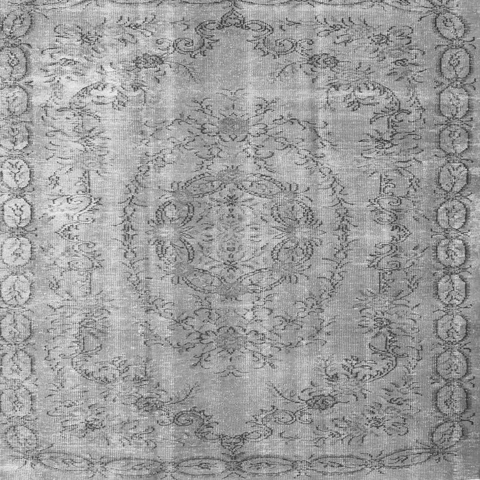 Round Machine Washable Abstract Gray Contemporary Rug, wshcon1342gry