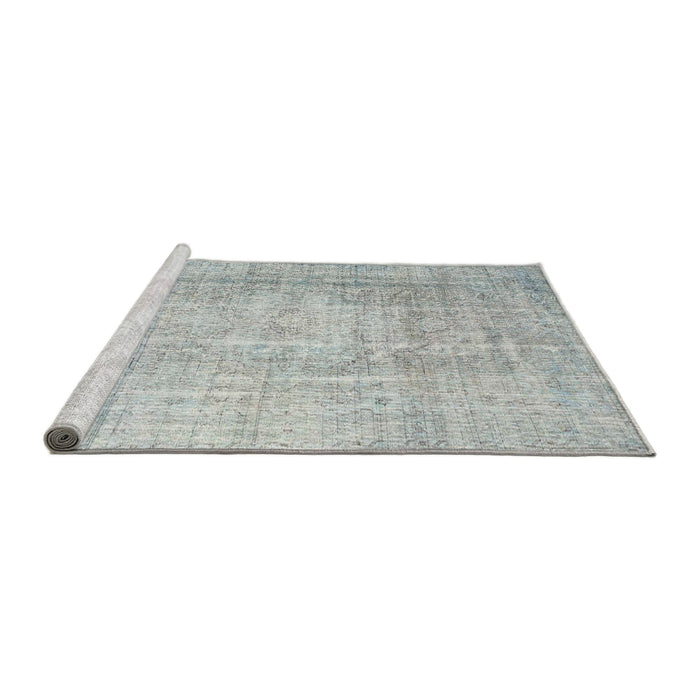 Serging Thickness of Machine Washable Contemporary Light Gray Rug, wshcon1343