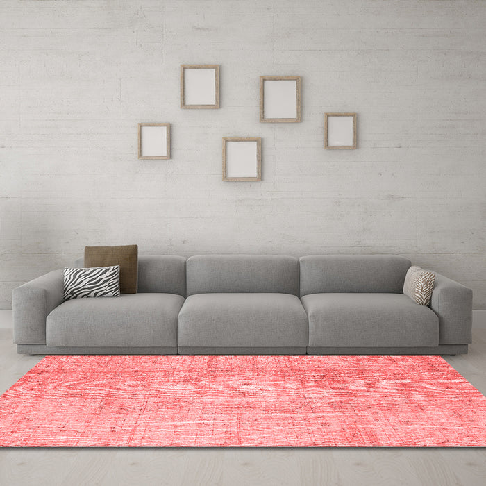Contemporary Red Washable Rugs
