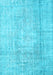 Machine Washable Abstract Light Blue Contemporary Rug, wshcon1343lblu