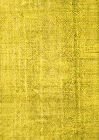 Abstract Yellow Contemporary Rug, con1343yw