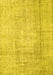 Abstract Yellow Contemporary Rug, con1343yw