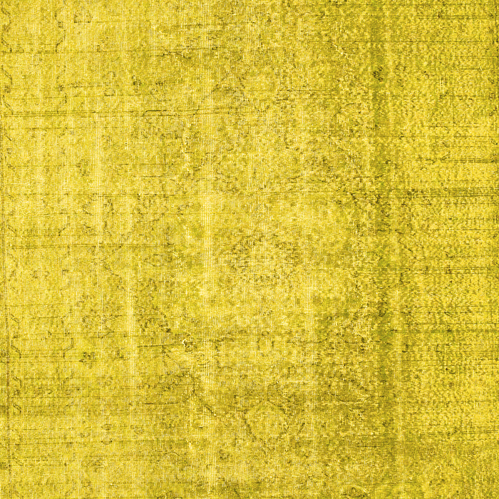Abstract Yellow Contemporary Rug, con1343yw