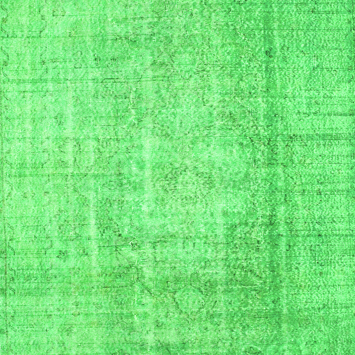 Serging Thickness of Machine Washable Abstract Green Contemporary Area Rugs, wshcon1343grn