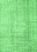 Machine Washable Abstract Emerald Green Contemporary Area Rugs, wshcon1343emgrn