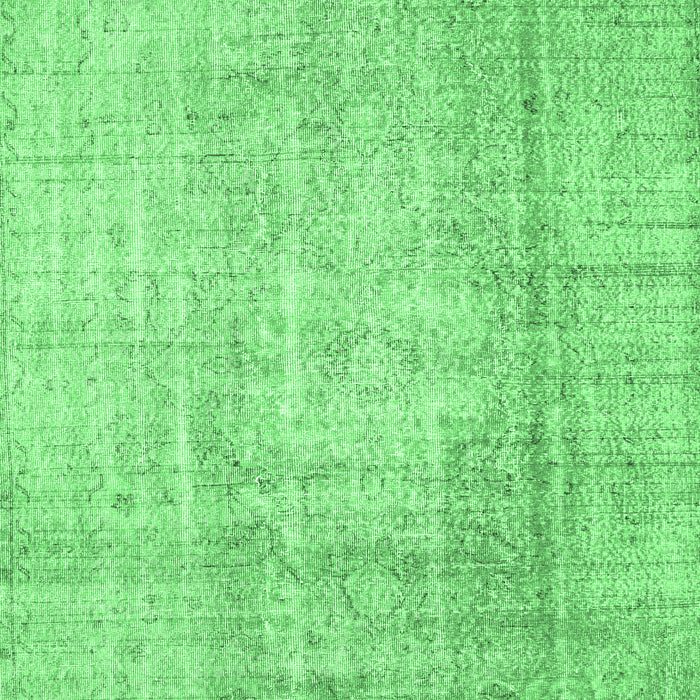 Machine Washable Abstract Emerald Green Contemporary Area Rugs, wshcon1343emgrn