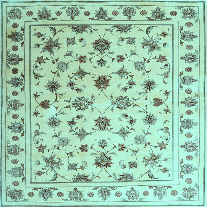 Square Persian Light Blue Traditional Rug, con1344lblu