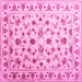 Square Persian Pink Traditional Rug, con1344pnk