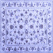 Square Persian Blue Traditional Rug, con1344blu