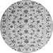 Machine Washable Persian Gray Traditional Rug, wshcon1344gry