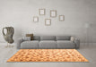 Machine Washable Persian Orange Traditional Area Rugs in a Living Room, wshcon1344org