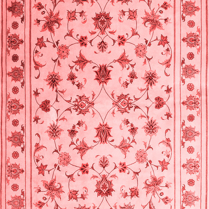 Machine Washable Persian Red Traditional Rug, wshcon1344red