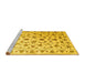 Sideview of Machine Washable Persian Yellow Traditional Rug, wshcon1344yw