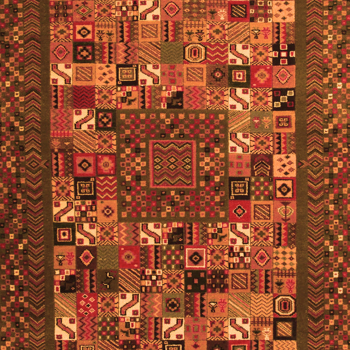 Serging Thickness of Machine Washable Abstract Orange Contemporary Area Rugs, wshcon1345org
