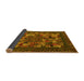 Sideview of Abstract Yellow Contemporary Rug, con1345yw