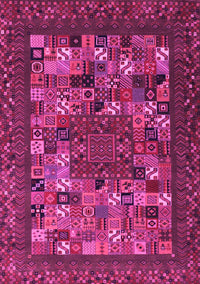 Abstract Pink Contemporary Rug, con1345pnk